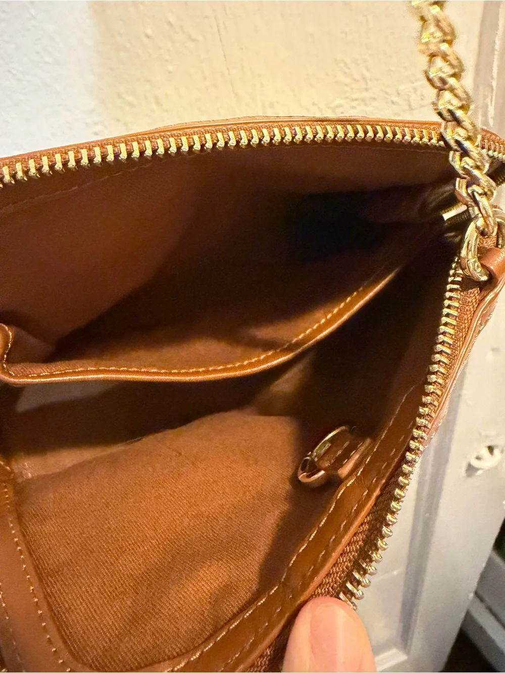 Sandro Canvas Leather Trim Crossbody Bag w/Tags